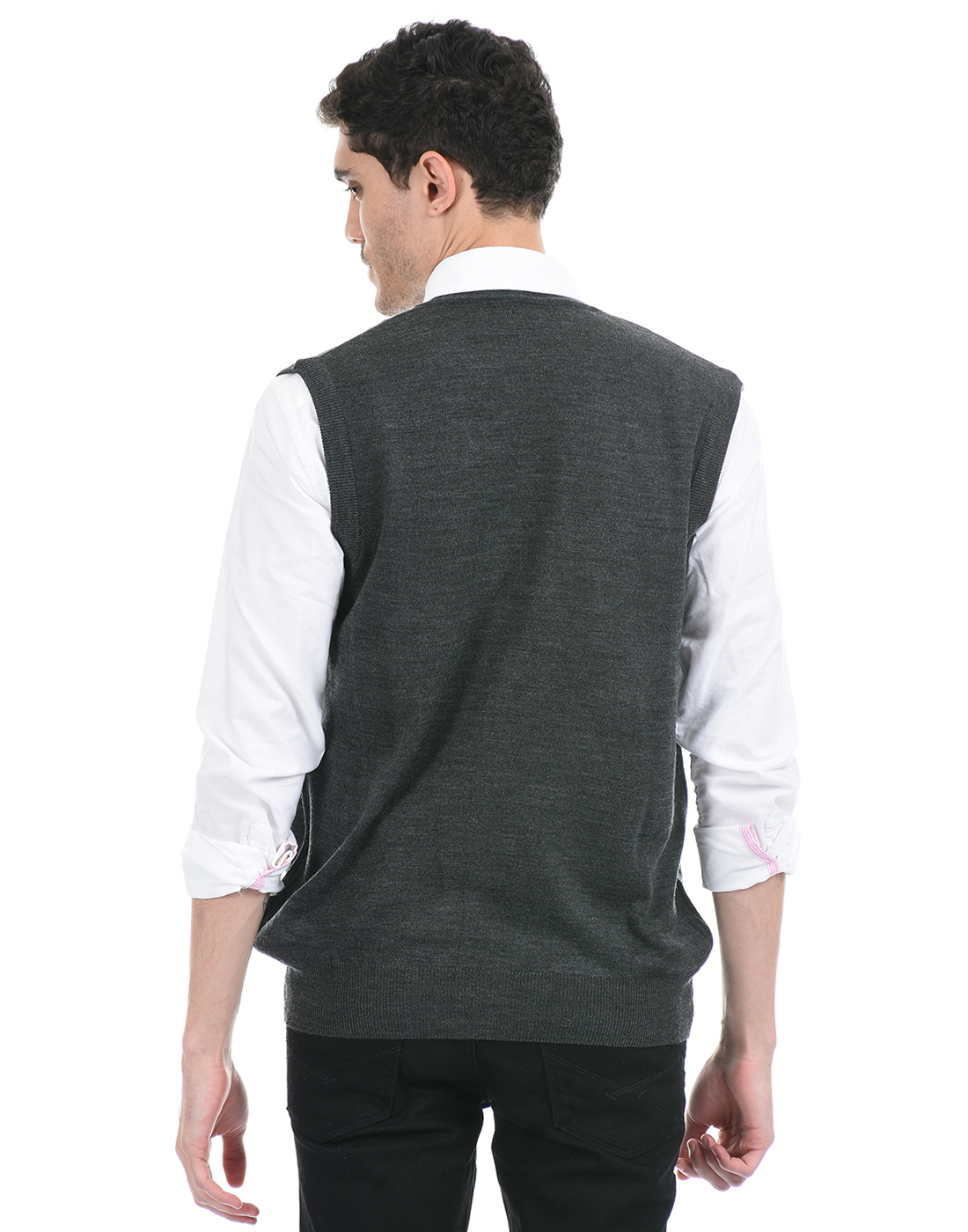 Cloak & Decker by Monte Carlo Men Dark Grey Cardigan
